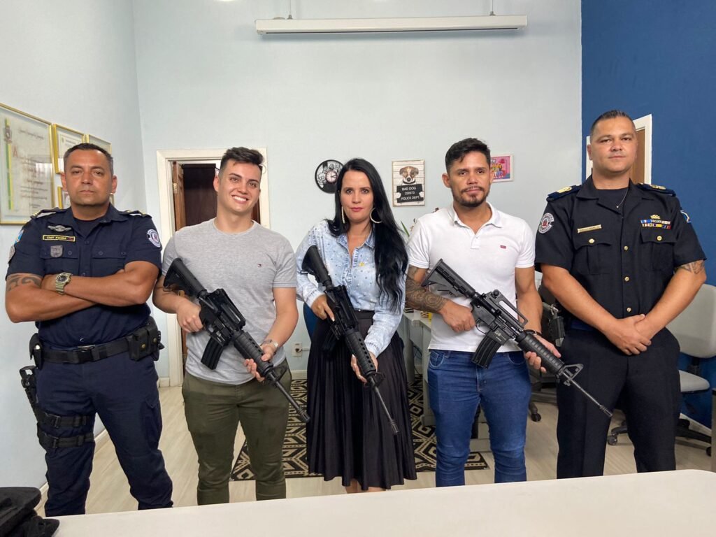 Entrega de Armamentos Deputada Leticia Aguiar Município de Artur Nogueira