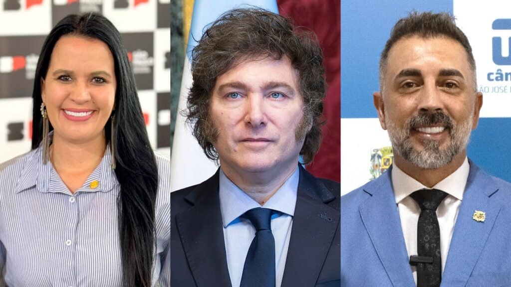 Leticia Aguiar, Javier Milei e Senna