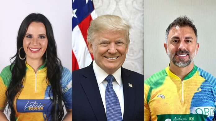 Leticia Aguiar, Donald Trump e Senna