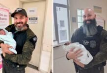 Policiais do Garra auxiliam mulher durante parto no centro de SP