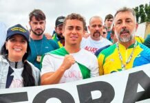 Leticia, Senna e Nikolas selam aliança na mobilização que já movimenta o Brasil Nikolas Ferreira, Leticia Aguiar e Senna