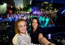 Deputada Leticia Aguiar prestigia evento Dance Flashback na Vila Matilde ao lado da vereadora Dra. Sandra Tadeu