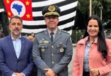 Deputada Leticia Aguiar participa da solenidade pelos 26 anos do 46º BPM/I